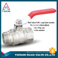 casting iron handle 1.6 mpa middle pressure nickle plated full port brass ball valve cw617n for drinkable water pn16